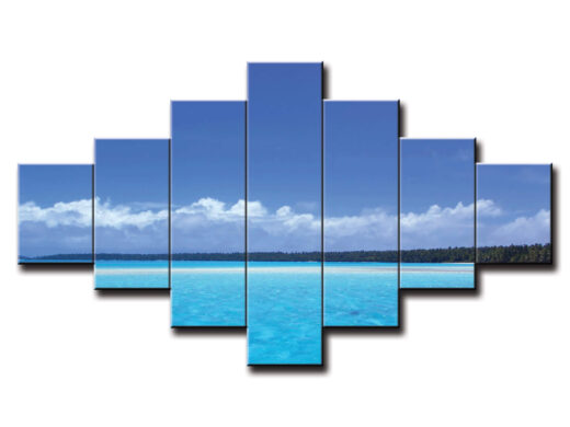 7 dielny obraz na stenu pláž s výhľadom