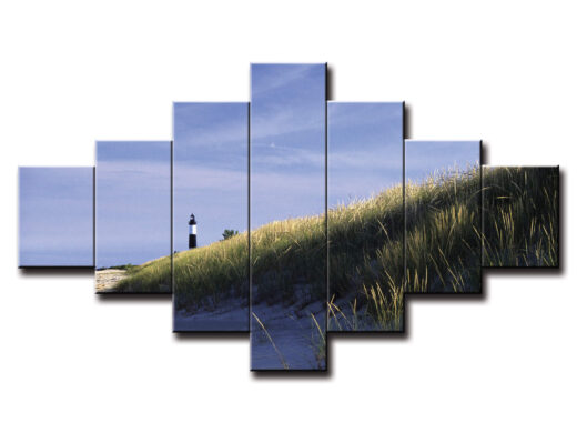 7 dielny obraz na stenu pobrežie s majákom