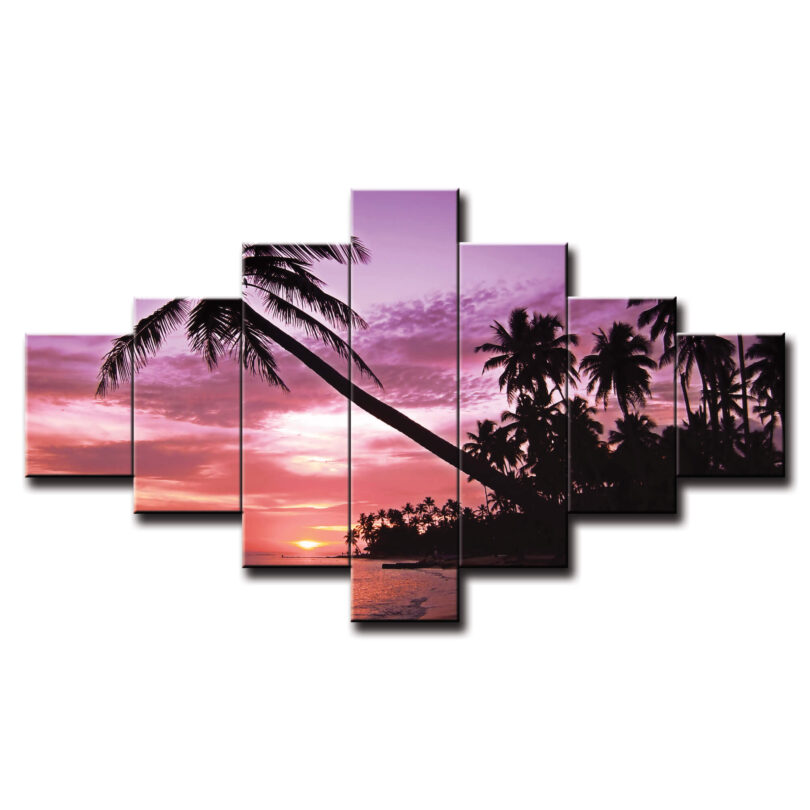7 dielny obraz na stenu pláž s palmou
