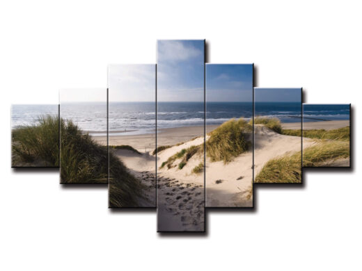 7 dielny obraz na stenu piesočná pláž