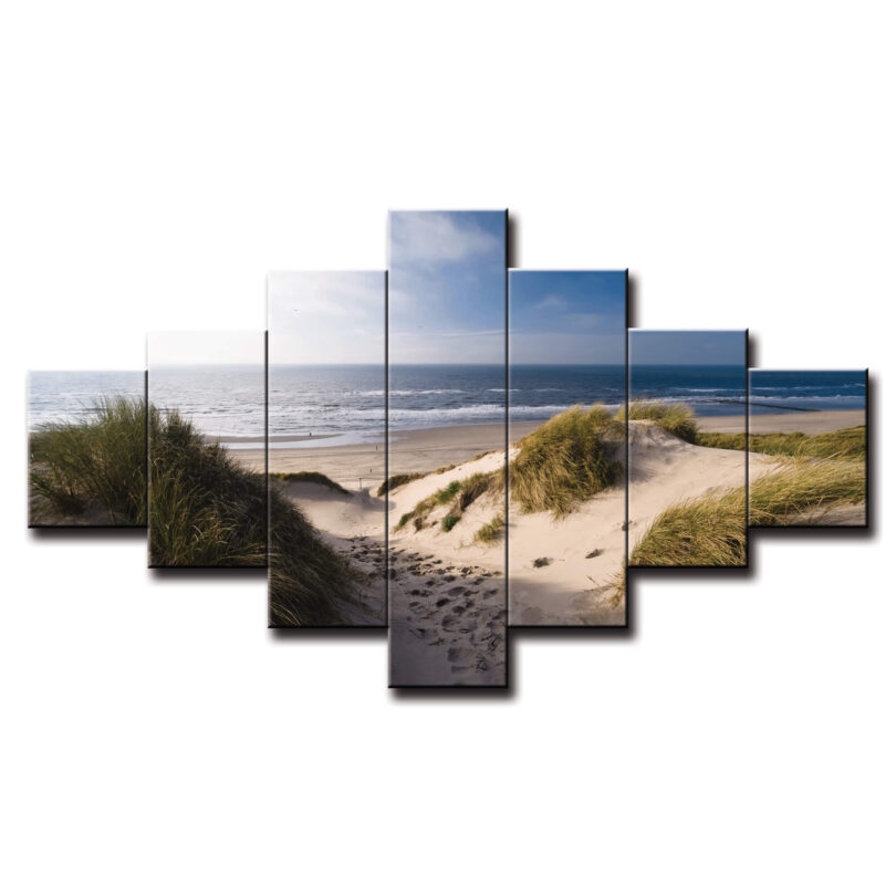 7 dielny obraz na stenu piesočná pláž