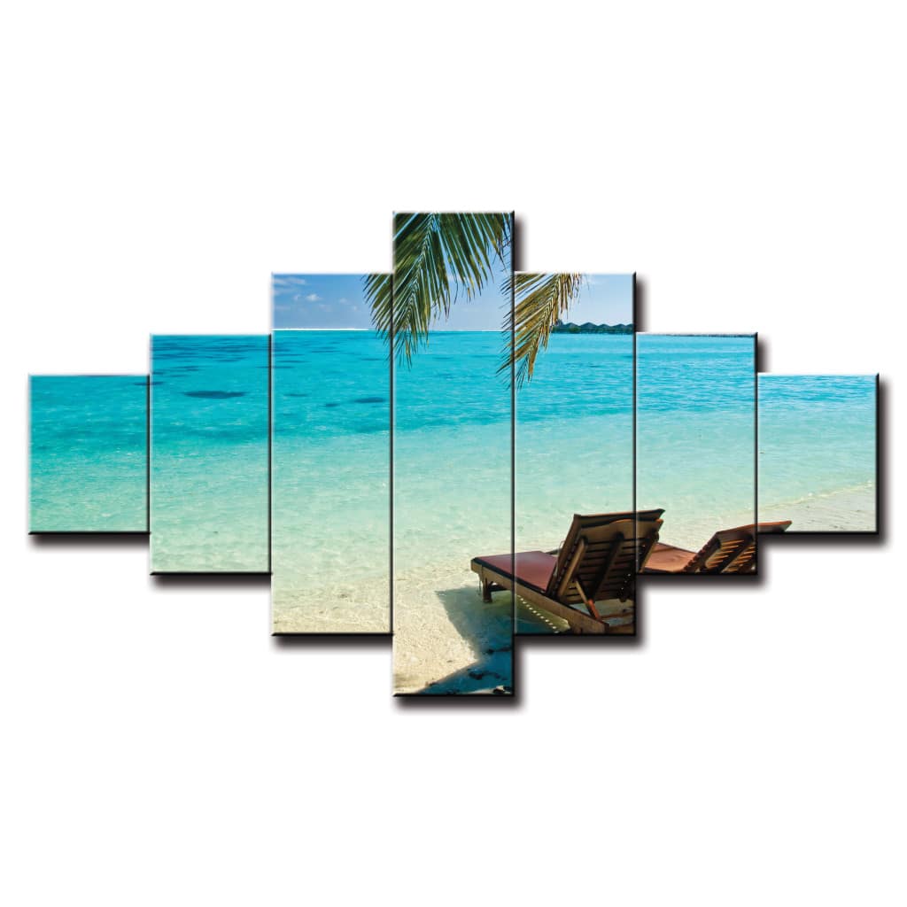 7 dielny obraz na stenu pláž