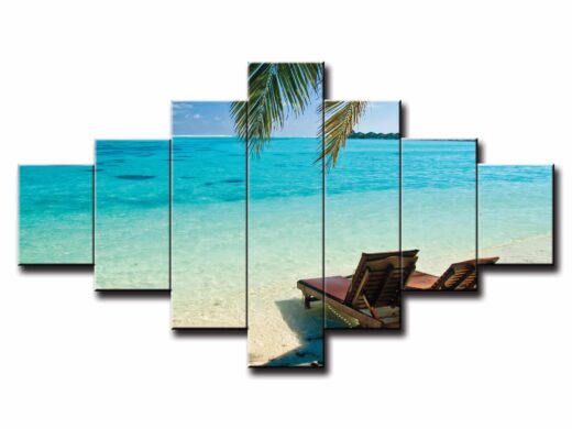 7 dielny obraz na stenu pláž