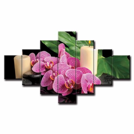 7 dielny obraz na stenu feng shui orchidea