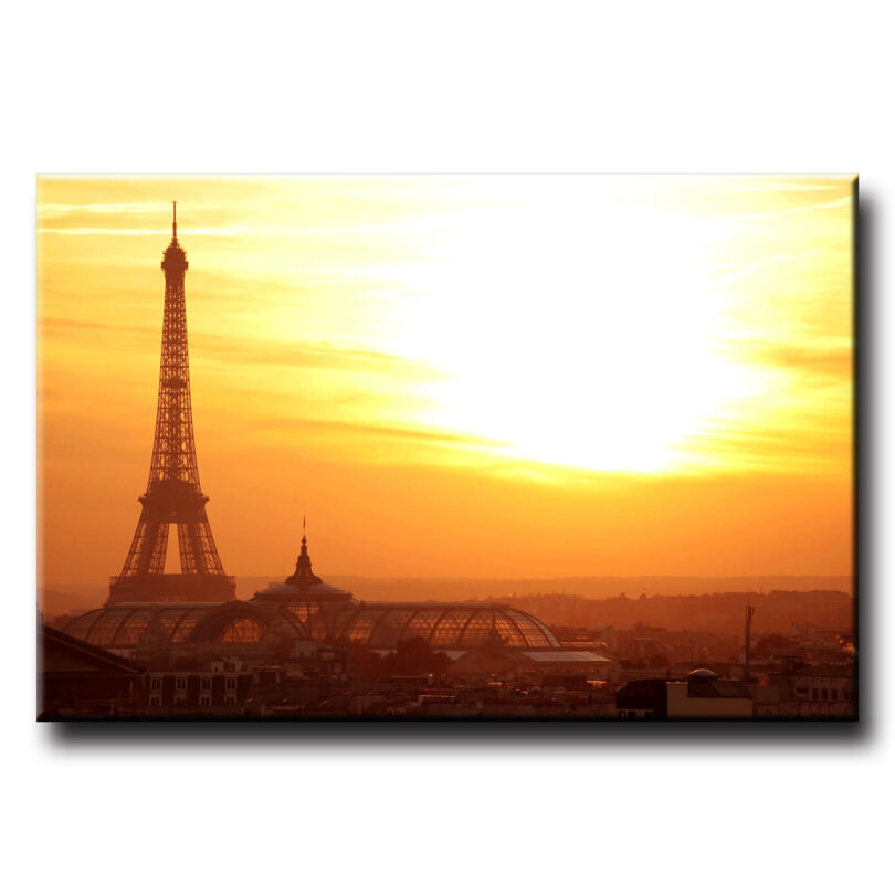Obraz na stenu Eiffelova veža pri západe slnka