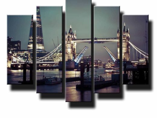 5 dielny obraz na stenu Tower Bridge Londýn