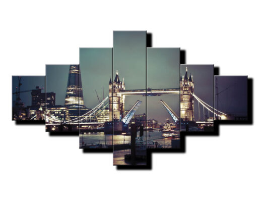 7 dielny obraz na stenu Tower Bridge Londýn
